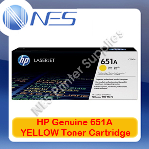 HP Genuine #651A YELLOW Toner Cartridge for LaserJet Enterprise 700 color MFP M775/M775dn/M775f/M775z [CE342A] 16K